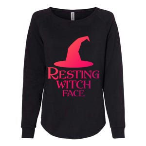 Resting Witch Face Silly Halloween Gift Womens California Wash Sweatshirt