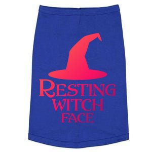 Resting Witch Face Silly Halloween Gift Doggie Tank