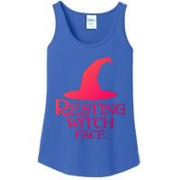 Resting Witch Face Silly Halloween Gift Ladies Essential Tank