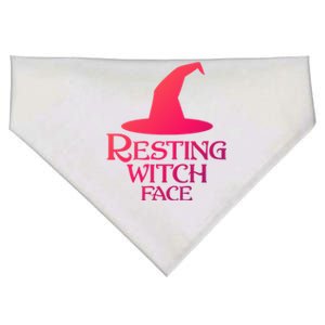 Resting Witch Face Silly Halloween Gift USA-Made Doggie Bandana