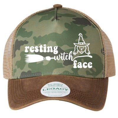 Resting Witch Face Funny Halloween Legacy Tie Dye Trucker Hat
