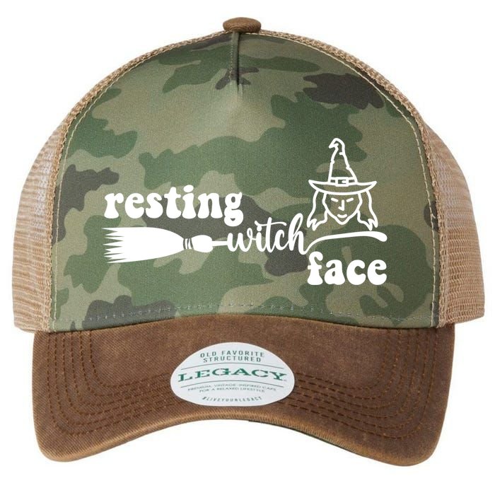 Resting Witch Face Funny Halloween Legacy Tie Dye Trucker Hat