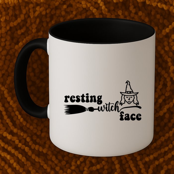 Resting Witch Face Funny Halloween Mug