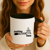 Resting Witch Face Funny Halloween Mug