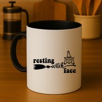 Resting Witch Face Funny Halloween Mug
