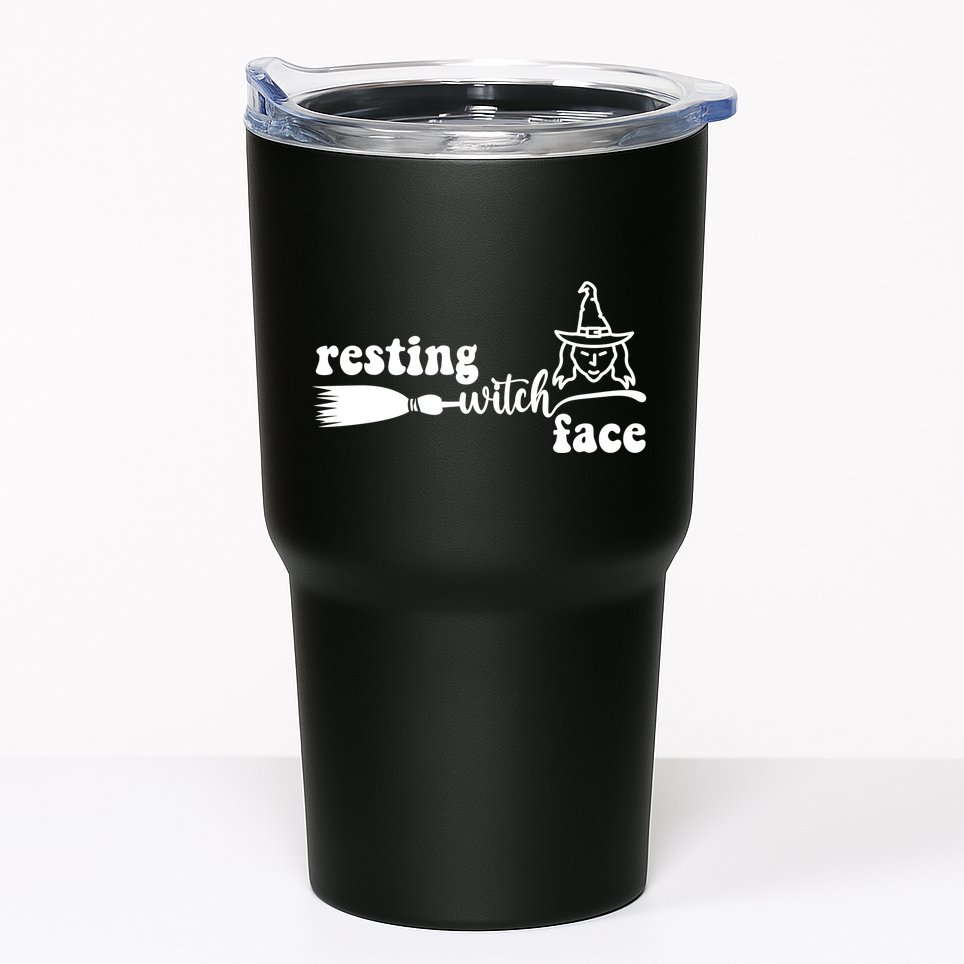 Resting Witch Face Funny Halloween Tumbler