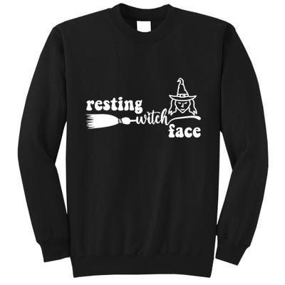 Resting Witch Face Funny Halloween Tall Sweatshirt