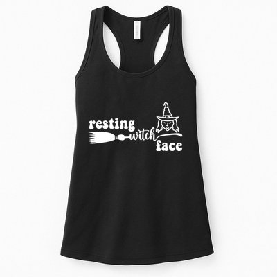 Resting Witch Face Funny Halloween Womens Tank Top