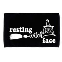 Resting Witch Face Funny Halloween Microfiber Hand Towel