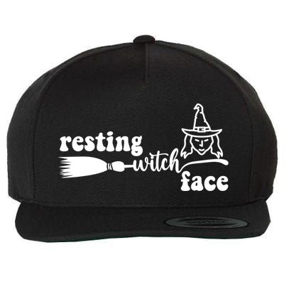 Resting Witch Face Funny Halloween Wool Snapback Cap
