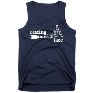 Resting Witch Face Funny Halloween Tank Top