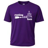 Resting Witch Face Funny Halloween Cooling Performance Crew T-Shirt