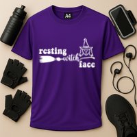 Resting Witch Face Funny Halloween Cooling Performance Crew T-Shirt
