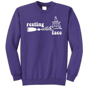 Resting Witch Face Funny Halloween Sweatshirt