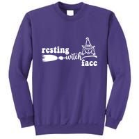Resting Witch Face Funny Halloween Sweatshirt