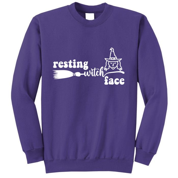 Resting Witch Face Funny Halloween Sweatshirt
