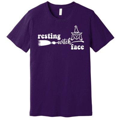 Resting Witch Face Funny Halloween Premium T-Shirt