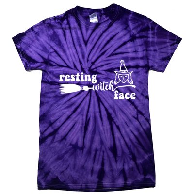 Resting Witch Face Funny Halloween Tie-Dye T-Shirt