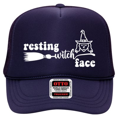 Resting Witch Face Funny Halloween Trucker Hat