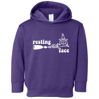 Resting Witch Face Funny Halloween Toddler Hoodie
