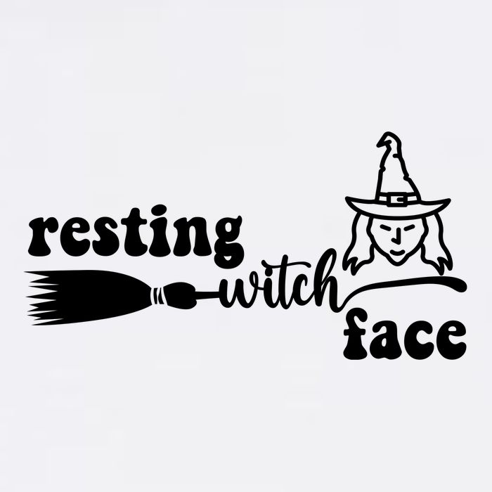 Resting Witch Face Funny Halloween Garment-Dyed Sweatshirt