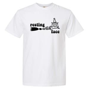 Resting Witch Face Funny Halloween Garment-Dyed Heavyweight T-Shirt