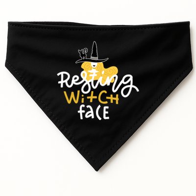 Resting Witch Face Funny Halloween USA-Made Doggie Bandana