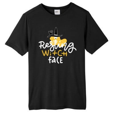 Resting Witch Face Funny Halloween Tall Fusion ChromaSoft Performance T-Shirt