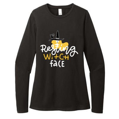 Resting Witch Face Funny Halloween Womens CVC Long Sleeve Shirt