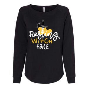 Resting Witch Face Funny Halloween Womens California Wash Sweatshirt