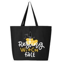 Resting Witch Face Funny Halloween 25L Jumbo Tote