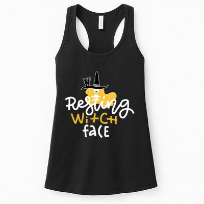 Resting Witch Face Funny Halloween Womens Tank Top