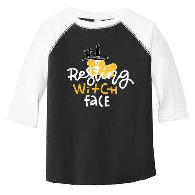 Resting Witch Face Funny Halloween Toddler Fine Jersey T-Shirt