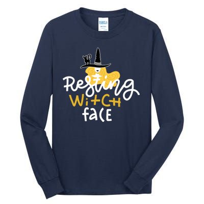 Resting Witch Face Funny Halloween Tall Long Sleeve T-Shirt