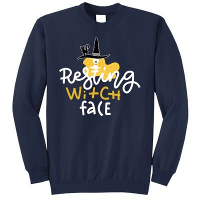 Resting Witch Face Funny Halloween Tall Sweatshirt