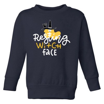 Resting Witch Face Funny Halloween Toddler Sweatshirt