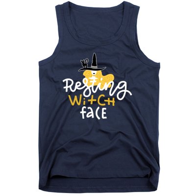 Resting Witch Face Funny Halloween Tank Top