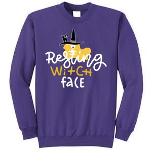 Resting Witch Face Funny Halloween Sweatshirt