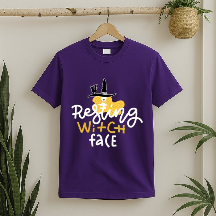 Resting Witch Face Funny Halloween T-Shirt