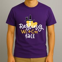 Resting Witch Face Funny Halloween T-Shirt