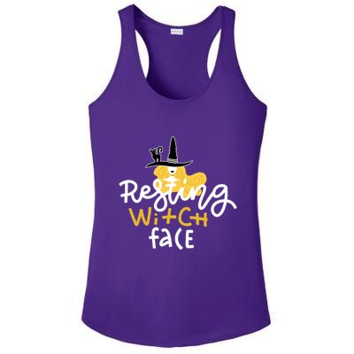 Resting Witch Face Funny Halloween Ladies PosiCharge Competitor Racerback Tank