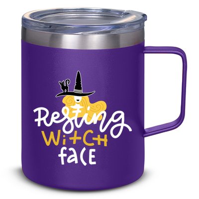 Resting Witch Face Funny Halloween 12oz Stainless Steel Coffee Mug