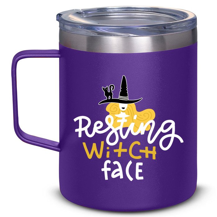 Resting Witch Face Funny Halloween 12oz Stainless Steel Coffee Mug