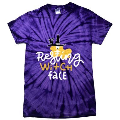 Resting Witch Face Funny Halloween Tie-Dye T-Shirt