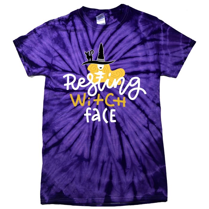 Resting Witch Face Funny Halloween Tie-Dye T-Shirt