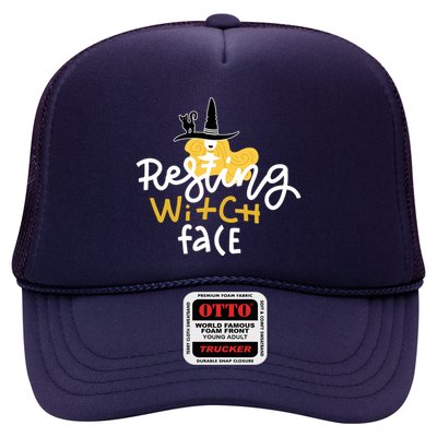 Resting Witch Face Funny Halloween Trucker Hat