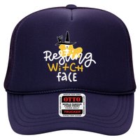 Resting Witch Face Funny Halloween Trucker Hat