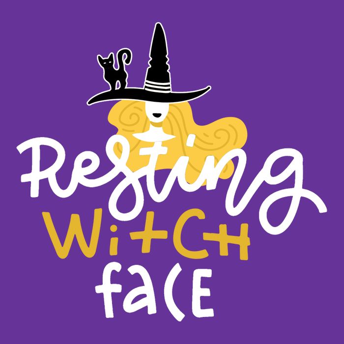 Resting Witch Face Funny Halloween Trucker Hat