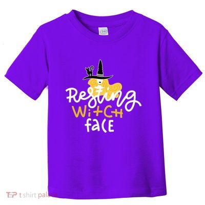 Resting Witch Face Funny Halloween Toddler T-Shirt