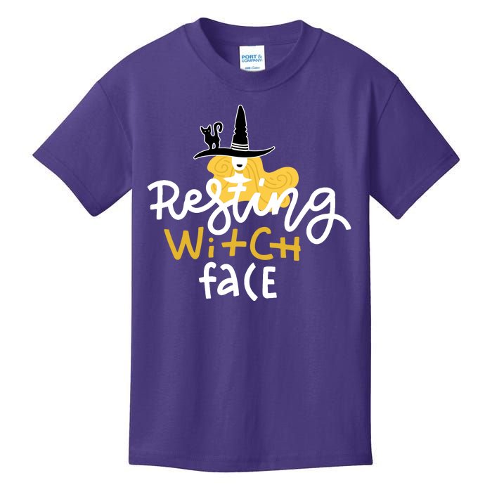 Resting Witch Face Funny Halloween Kids T-Shirt